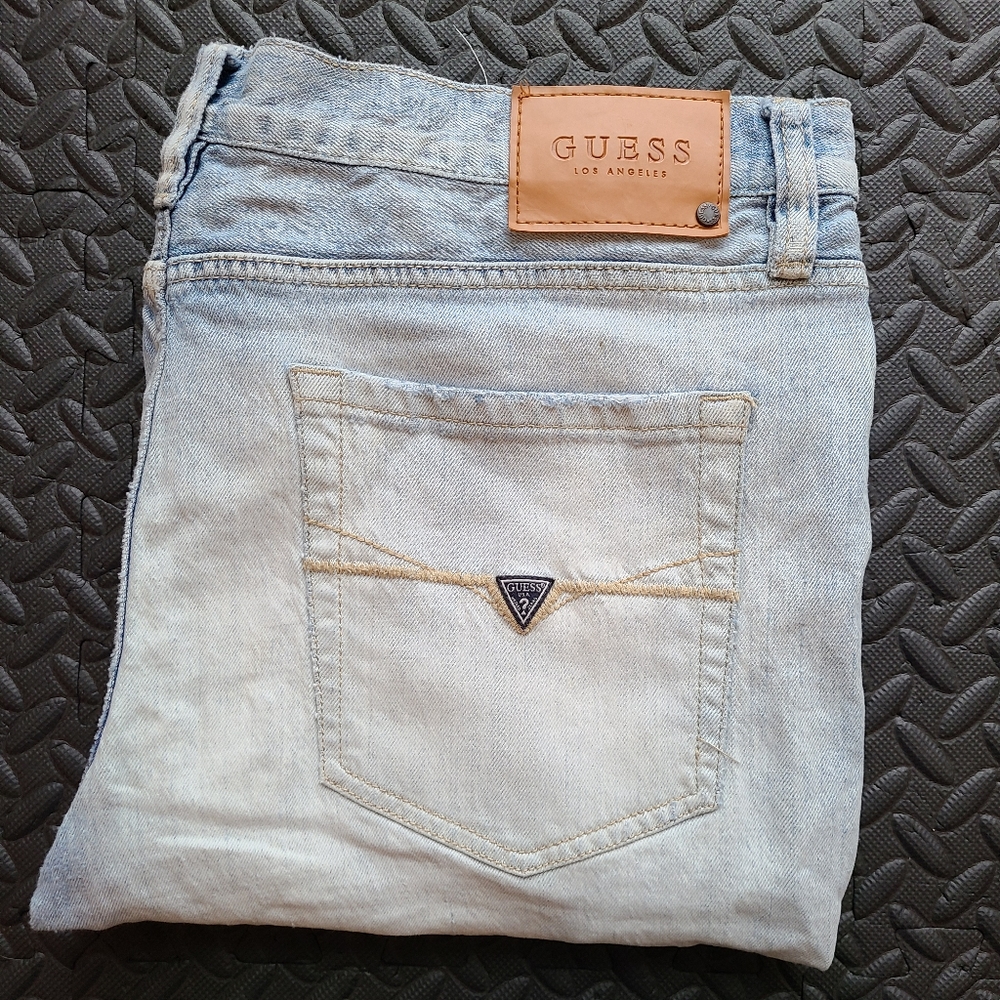 Guess Distressed Jean Shorts